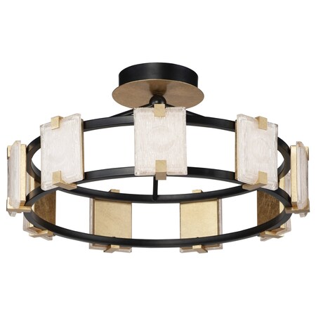 Maxim Radiant Led 9-Light Flush Mount 39530CYBKGL